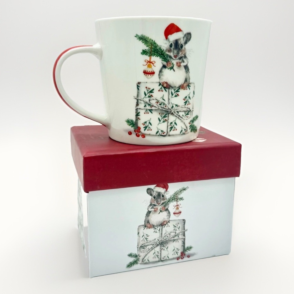 PPD Christmas Fridolin Mouse Mug Gift Box 13.5 oz Carola Pabst